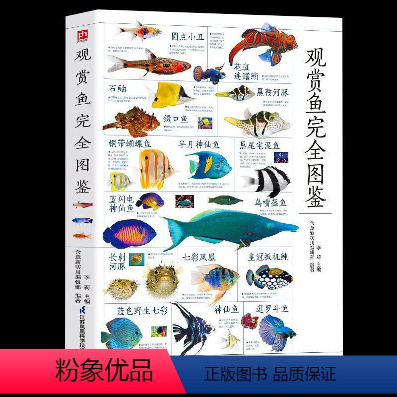 【正版】 图解观赏鱼完全图鉴大全 观赏鱼鉴赏与饲养 选鱼饲养与鉴赏图典海底生物彩色图鉴书籍 红小丑狮子鱼辨别与饲养观赏