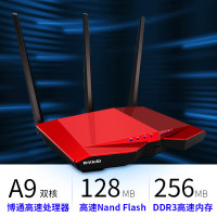 腾达（Tenda）AC18 1900M游戏路由 双千兆智能无线路由器 有线无线全千兆5G双频低辐射WiFi穿墙（中国红）
