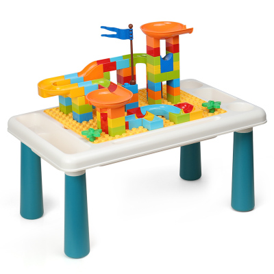 39.9元包邮   OMKHE 儿童玩具积木桌子 +100颗积木