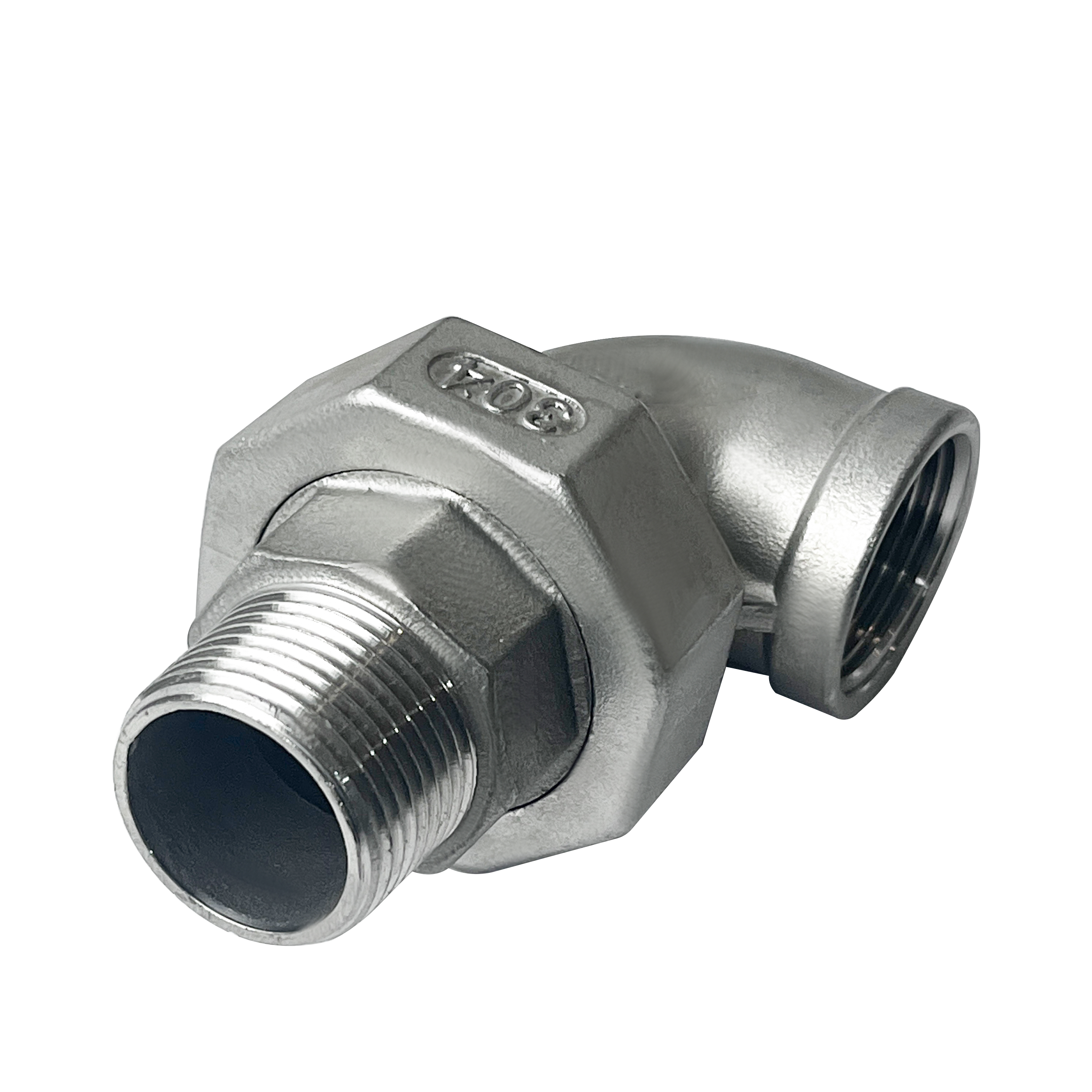 杉外山 304不锈钢外丝活接弯头 个高清大图