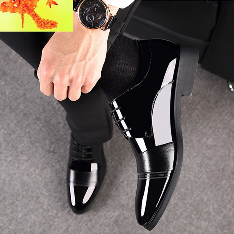新郎内增高结婚礼鞋韩版春季商务皮鞋青年男士休闲英伦西装鞋伴郎简畅