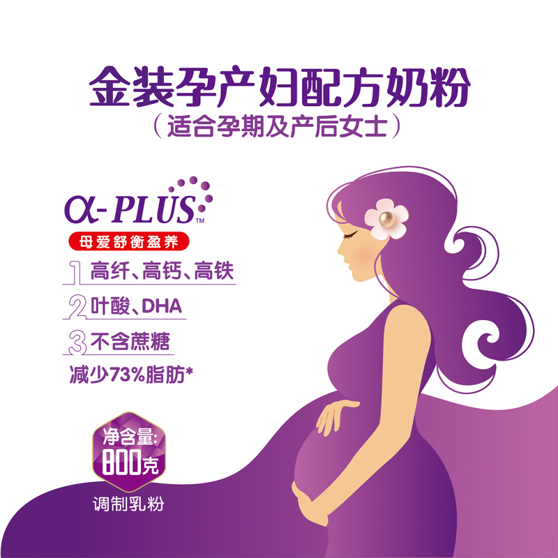 明一孕产妇奶粉金装孕妇奶粉产后生完妈妈营养配方牛奶粉400g罐装