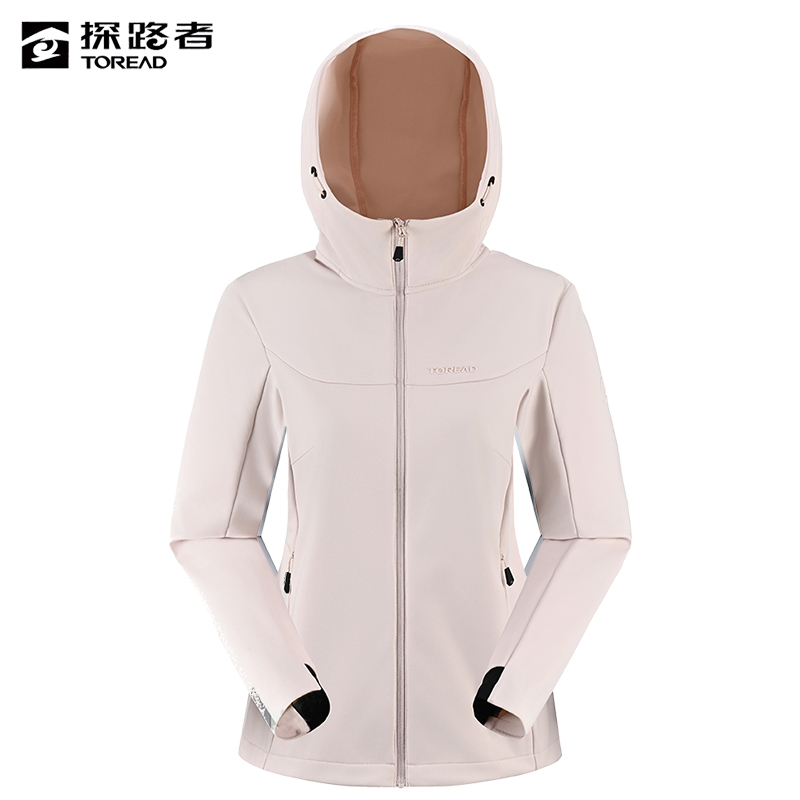 探路者 女式针织软壳外套 TAEEAN82043/件高清大图