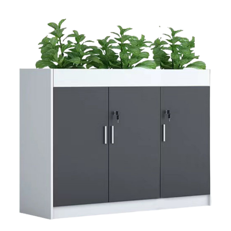 智叶舟办公柜三门1200*300*800mm台高清大图