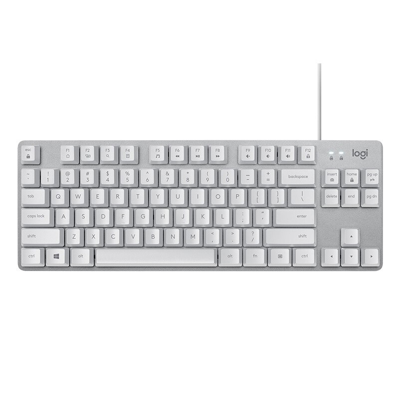 罗技(Logitech)K835机械键盘-TTC红轴-白色