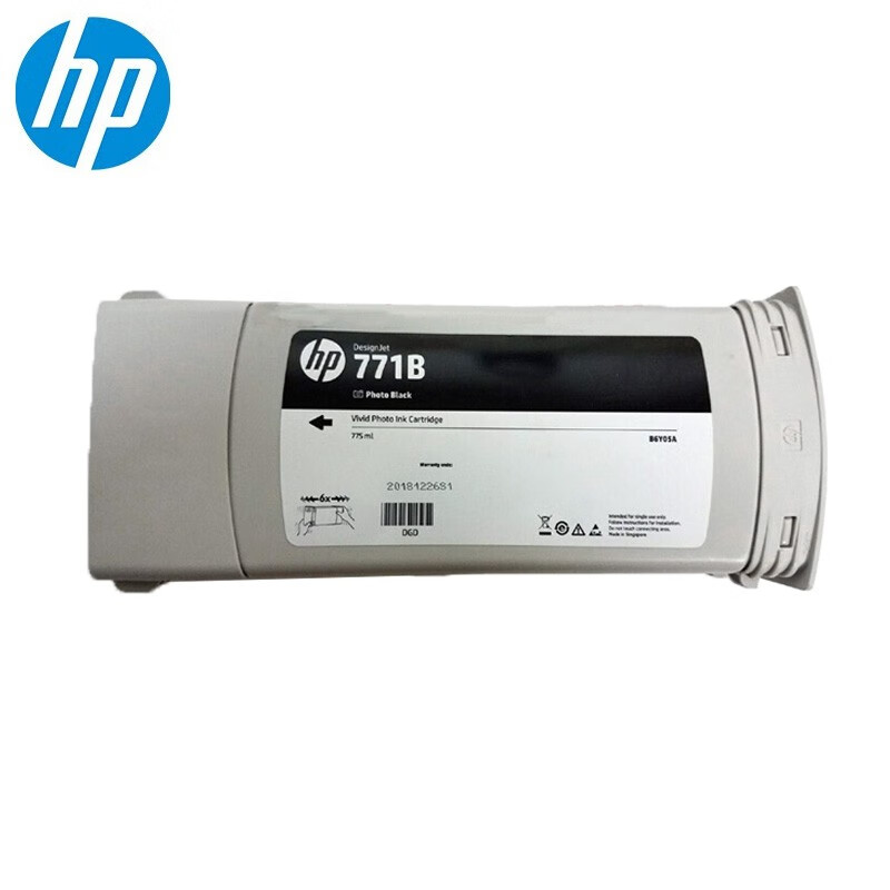 惠普(HP)771B PK照片黑色墨盒(B6Y05A) 775ml 适用Z6200/Z6800/Z6810机型