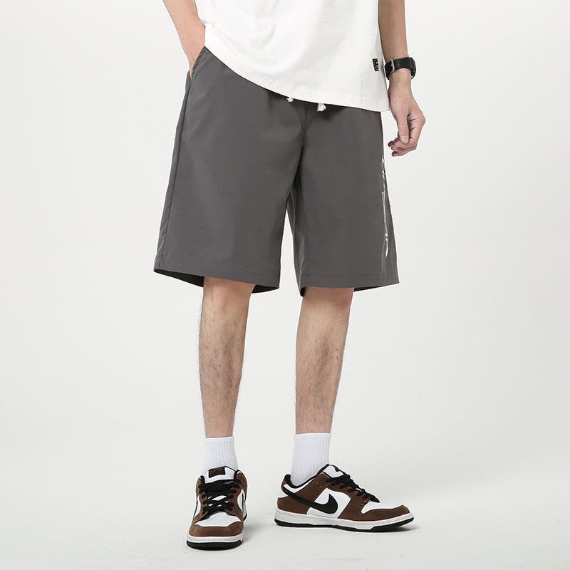 真维五分裤子男士休闲冰丝裤2022新款夏季薄款外穿百搭潮流运动裤图片