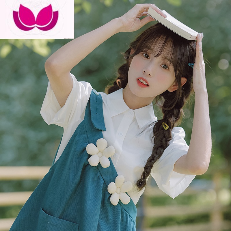 七斓奶甜少女背带套装连衣裙女夏季2023新款夏天奶fufu森系裙子小个子 M 背带裙