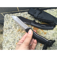 FOX响尾狐二代户外刀具高硬度锋利小直刀锻打直刀随身求生刀战术小直刀野营刀具