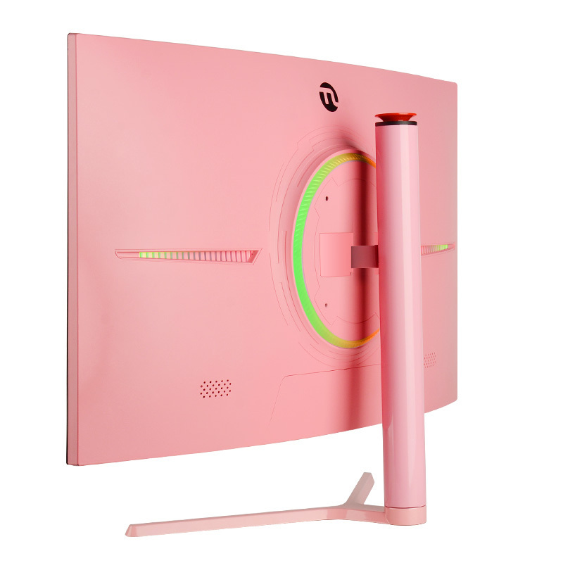 宁美国度显示器27英寸粉色女生电竞显示器144Hz游戏电脑显示屏GN270C【粉色1080P版】