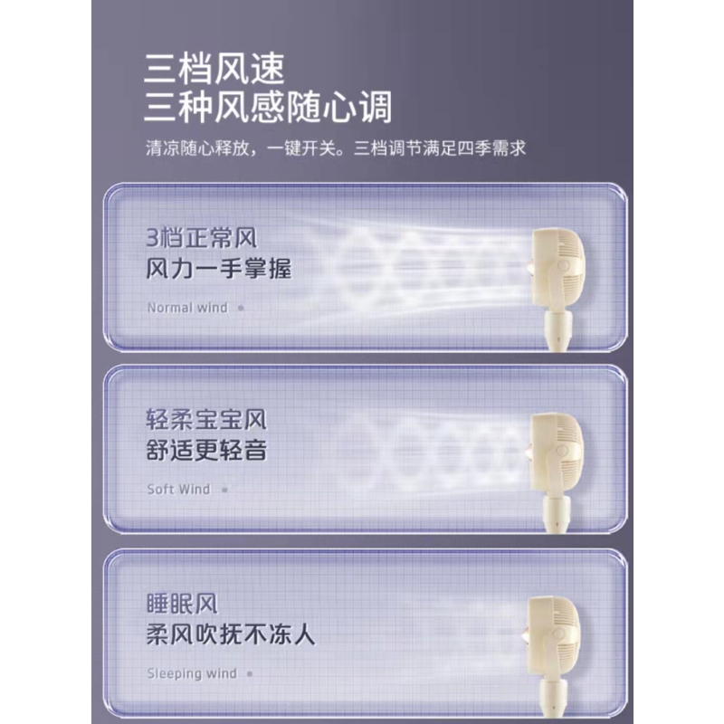 美的(Midea)空气循环扇家用电风扇3D摇头落地扇轻音节能宿舍小风扇台地两用节能风扇 GAF24DR