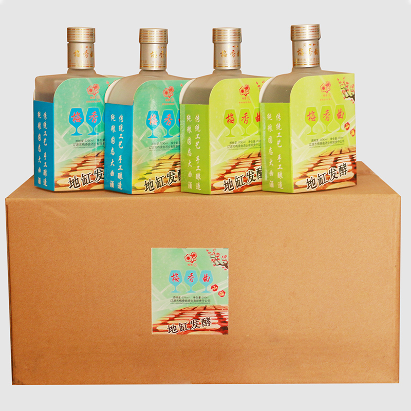 [两件起售]梅香曲小瓶酒 清香型白酒250ml 陈年酒52度原浆酒粮食酒 传承古法酿造