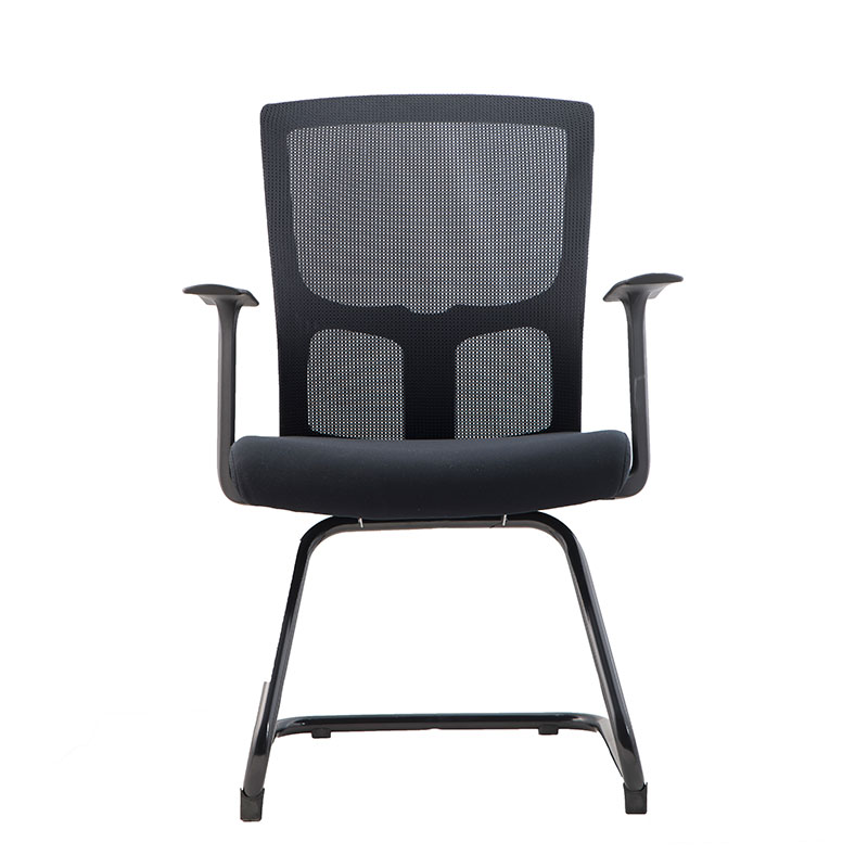 臻远 ZY-7428办公椅网椅中背职员椅会议椅弓形椅高清大图
