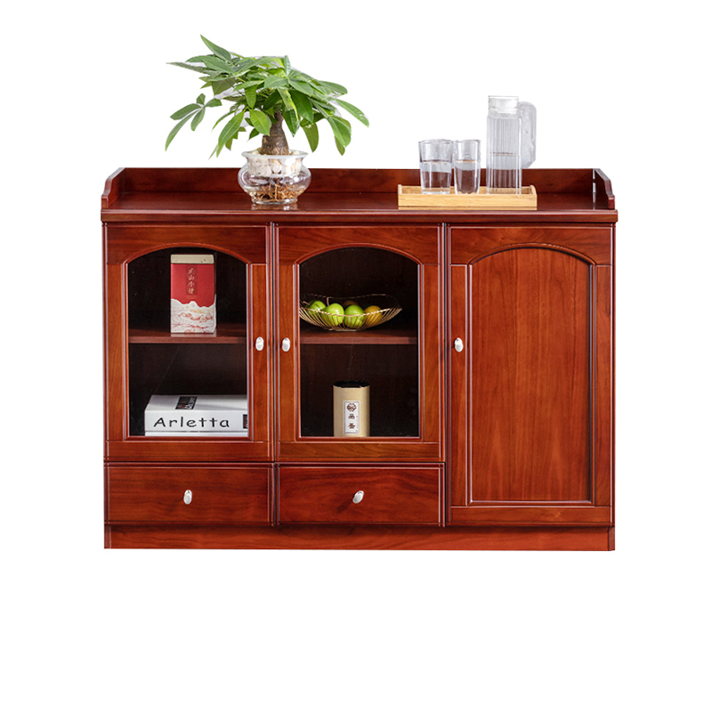 迅迈 茶水柜400*1200*870mm办公室油漆实木皮 酒店餐边柜 酒柜矮柜储物柜会议室柜子