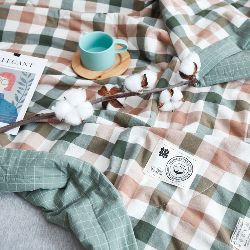 三极户外(Tri-Polar)TP2720全棉水洗棉夏凉被180*200cm被子 (计价单位：件) 宜居格调绿高清大图