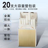 网红20支装充电烟盒打火机一体创意防风双电弧送男友定制28新款