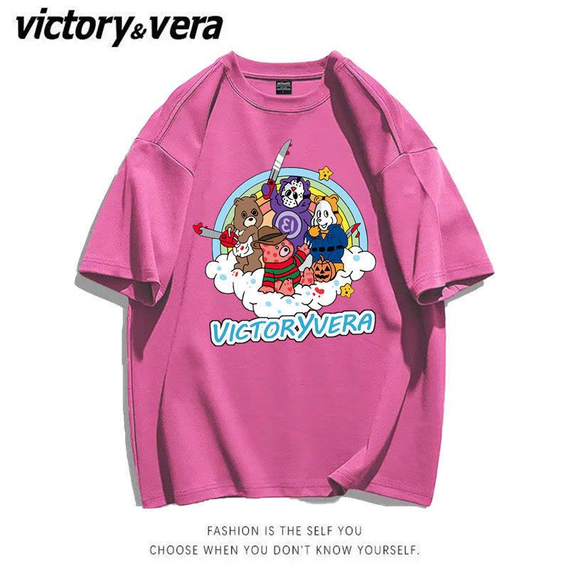 VICTORYVERA短袖t恤女学生韩版宽松2022夏季新款百搭半袖体恤衫潮图片