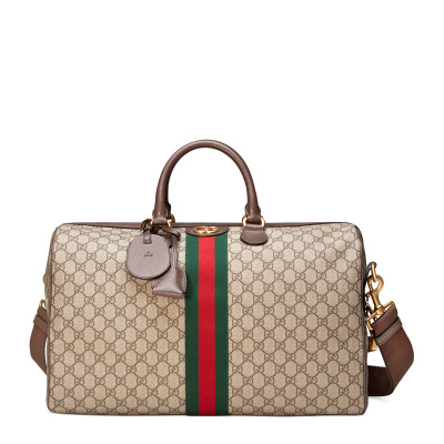 GUCCI 古驰 中性卡其色手提包 男女同款 旅行包 547953-9C2ST-8746