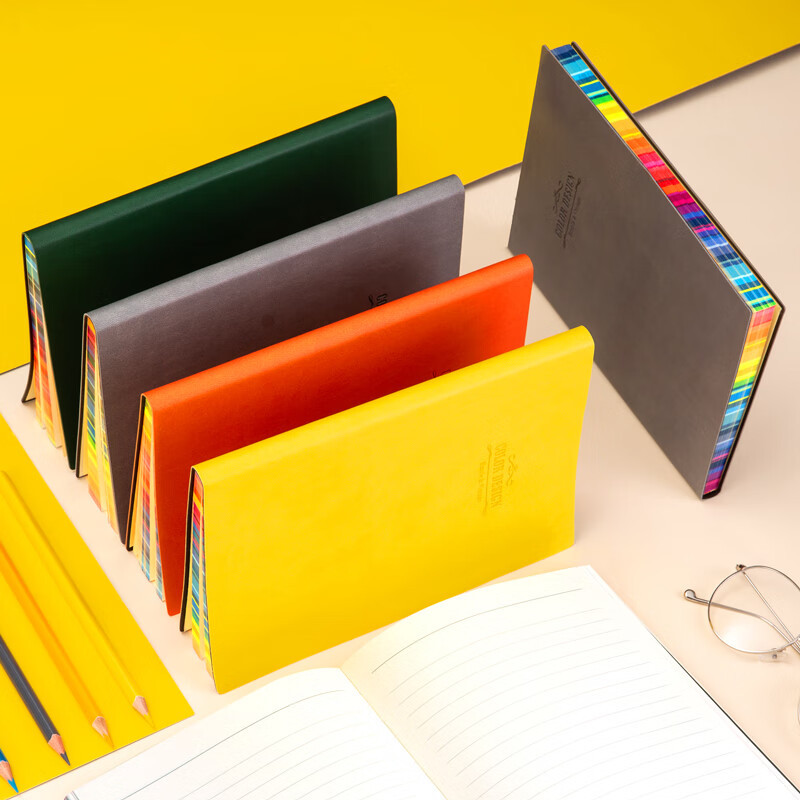 得力3183活力系列皮面本(灰色)(单位:本)