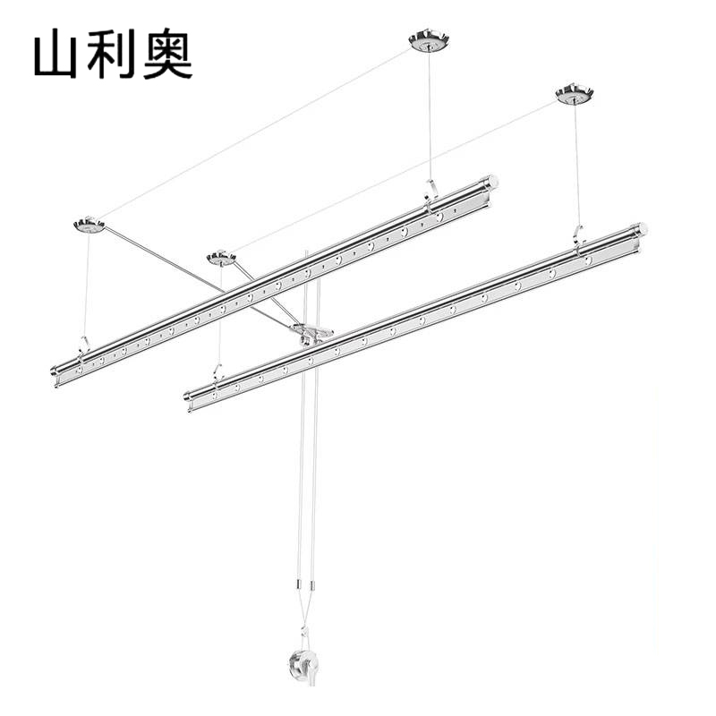 山利奥 可升降晾衣架 多杆2.8米 个高清大图