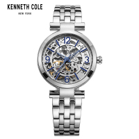 KennethCole钢带自动镂空机械女士手表正品防水KC10022295