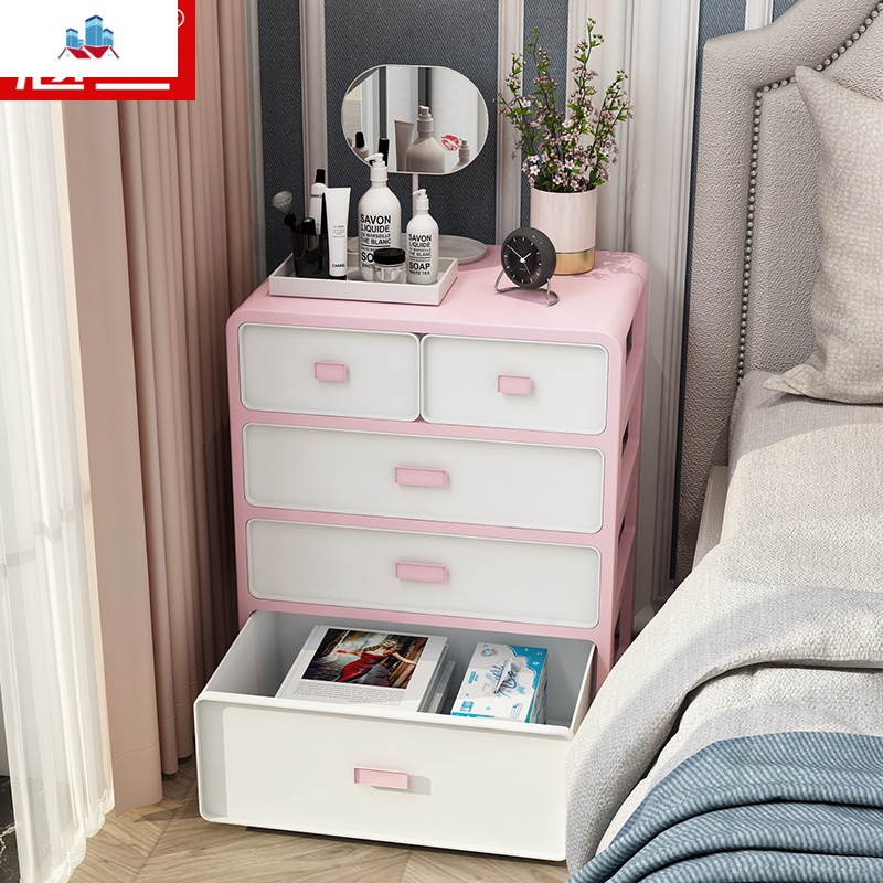 简易床头柜简约现代经济型可爱北欧卧室置物架小型柜子收纳储物柜泰