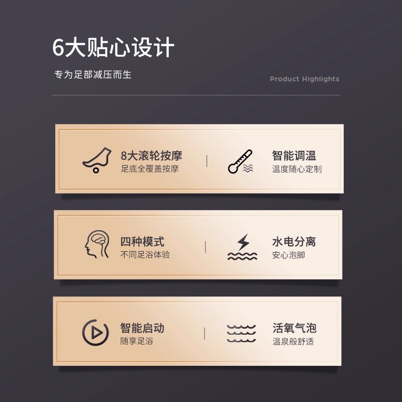 泰昌Taicn泡洗脚桶恒温加热全自电动按摩足浴盆家用足疗小腿高深[百搭款]高清大图