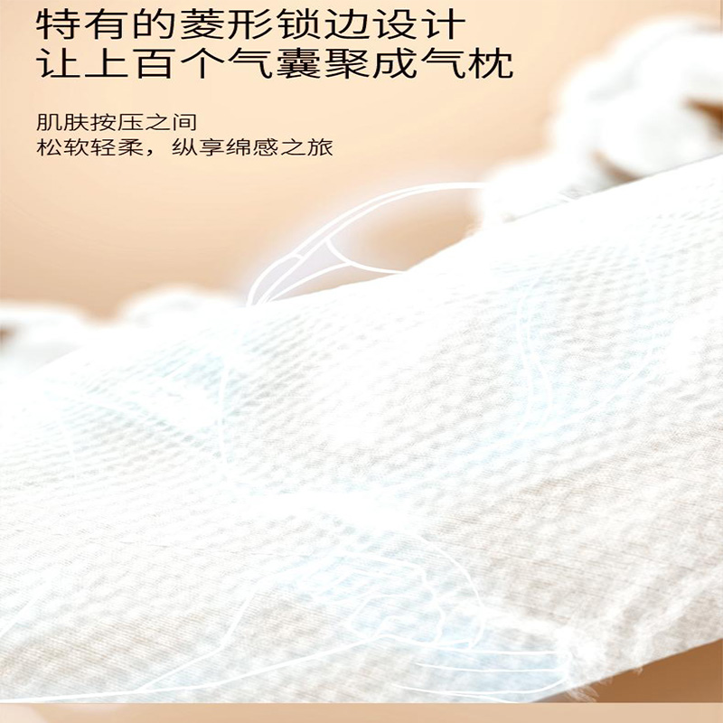 植护 气垫挂抽纸巾小蝴蝶结 140*175/4层 250抽 3提/袋高清大图