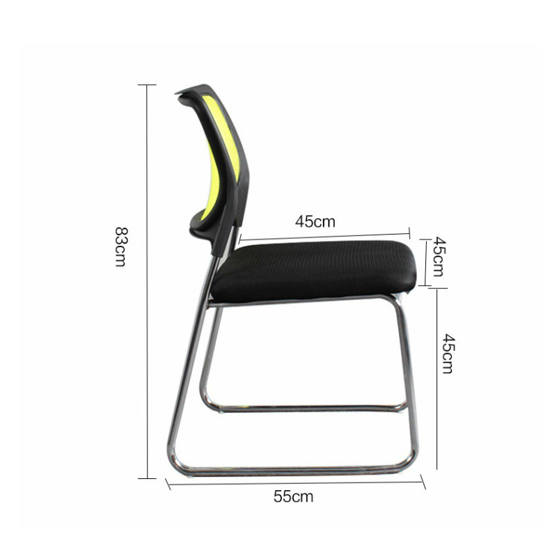 奕珂鑫 简约培训椅弓形职员椅会客接待椅电脑椅款式可选 450*550*830(mm)高清大图