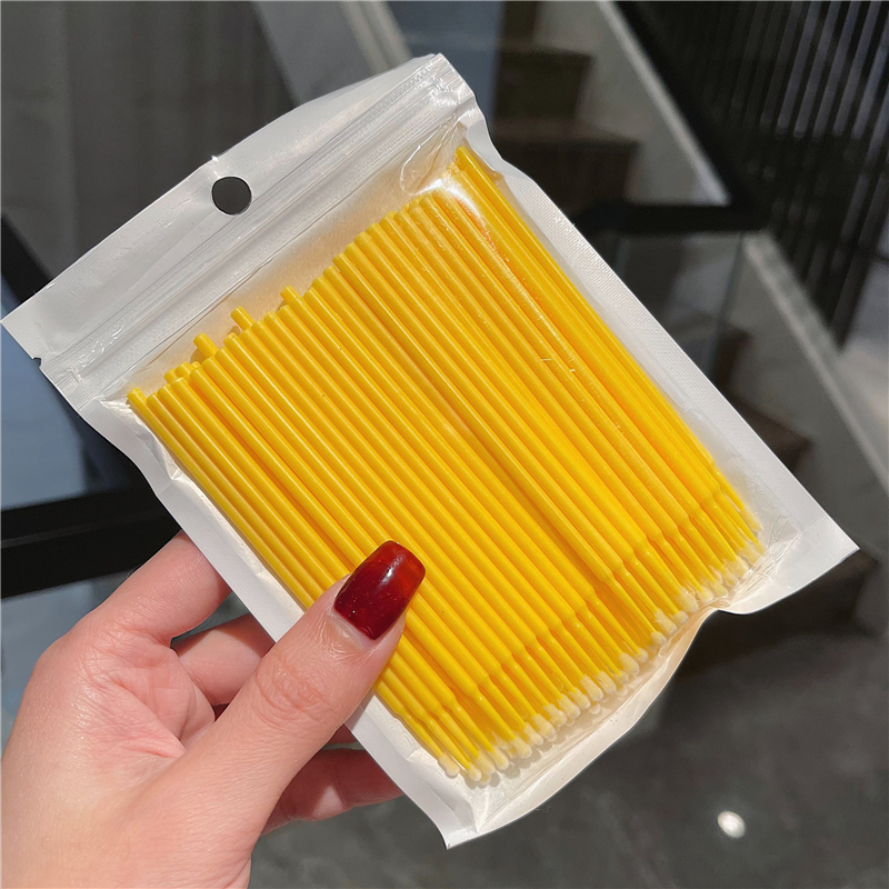 大号蓝色眉毛眼线纠错神器眼妆修改特细纳米化妆棉棒棉签特细清洁棒