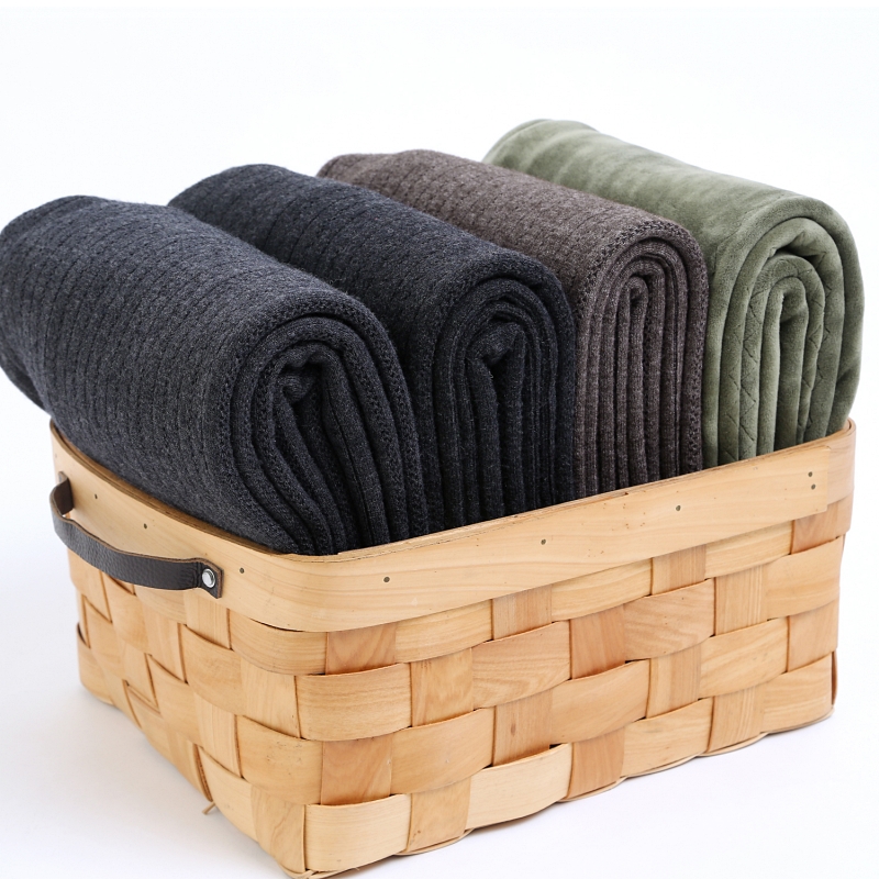 免费试穿 春秋装全托护腰加厚羊绒裤男女加绒高腰保暖裤线裤中老年人毛线裤打底裤2024新款保暖裤男大码内穿毛裤加绒裤男裤高清大图