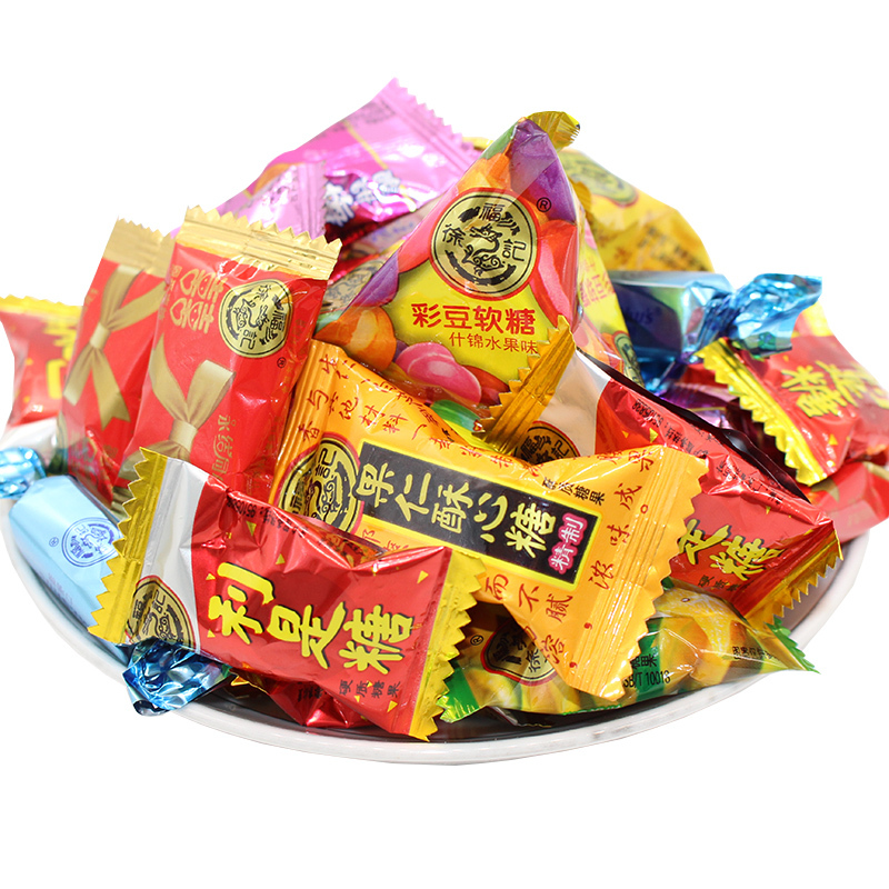 徐福记(xu fuji)糖果 徐福记 新年糖 混合口味 550g 散装糖【价格