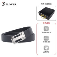 PLOVER香港啄木鸟自动扣皮带商务男士鸵鸟纹皮带GD26AD103-DA-G1