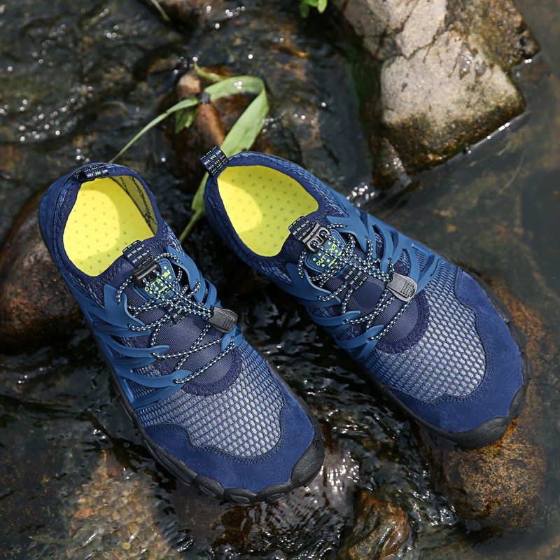 可以下水的户外质量好的涉水鞋夏季透气男士速干鞋山间钓鱼鞋热天镂空