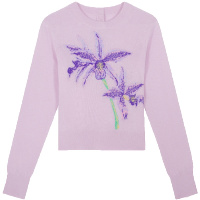 ERDOS/鄂尔多斯[兰花诗集]21年圆领提花女套衫