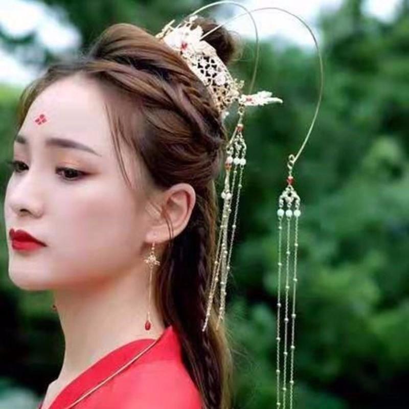 图书>期刊/杂志>时尚/美妆>图书其它>新款古风发冠魏晋汉服头饰女学生