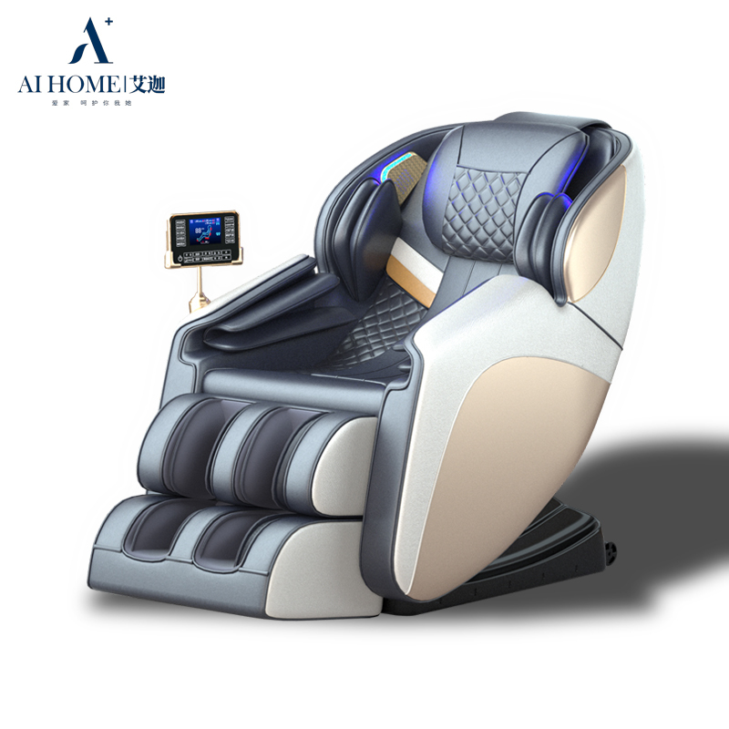 艾迦(AI-HOME)智能语音多功能腰背热敷AI-68按摩椅蓝牙音箱全自动多种自动程序深度零重力液晶显示屏豪华太空舱