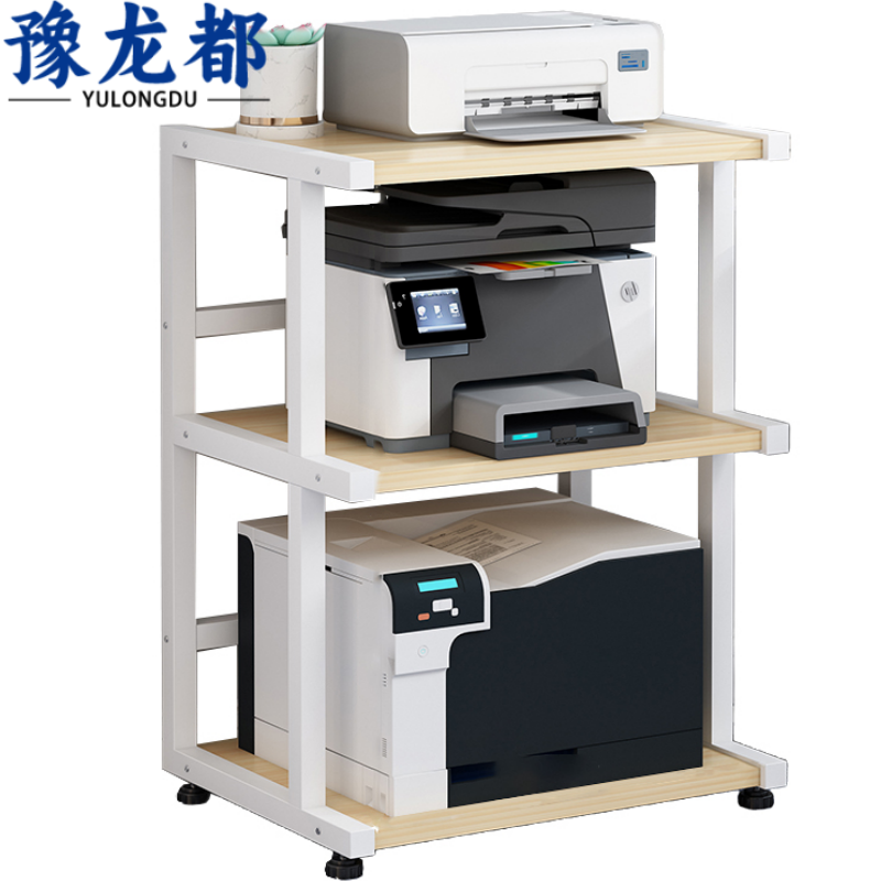 豫龙都 打印机置物架木质个高清大图