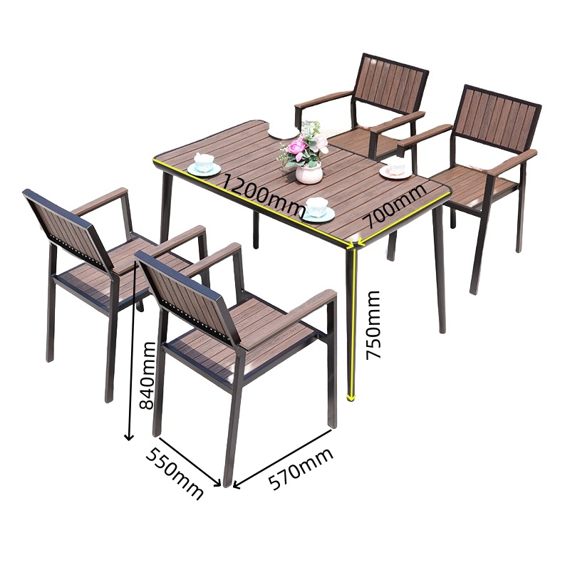 伊洛源户外 桌椅 120cm长锥脚长桌套