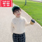 可莉允2022新款儿童毛衣男童 男孩洋气宝宝秋冬款 针织打底衫加绒加厚