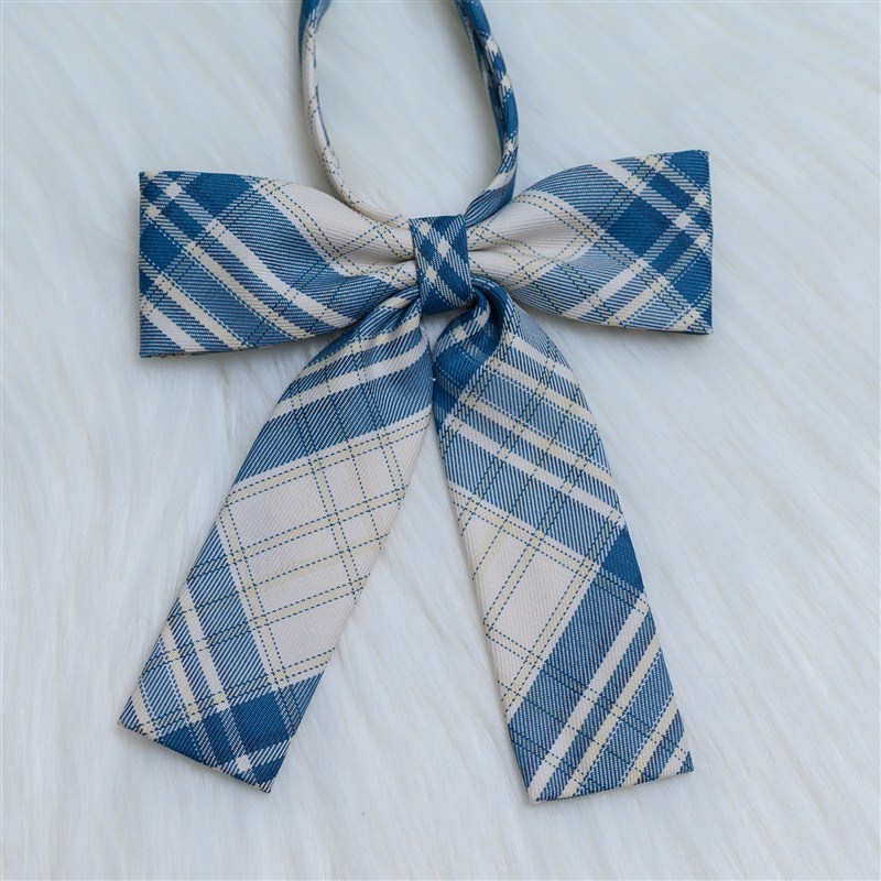 盛世尼曼车厘子jk领结校供蓝格小川同格平角小长柄兔耳免打领带