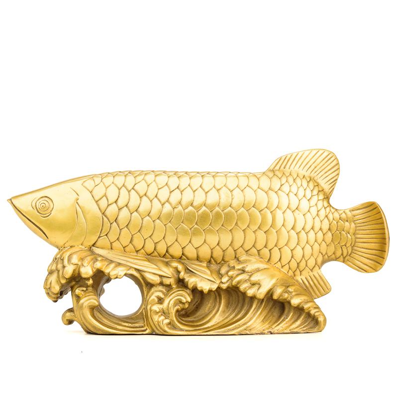 美帮汇金龙鱼摆件龙鱼 鱼摆件工艺品鱼的摆件客厅装饰高清大图