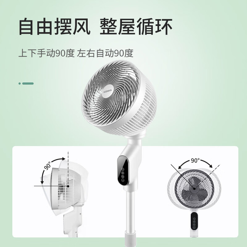 康佳 KF-XH02Y 循环扇 远程遥控三挡风力涡轮电扇高清大图