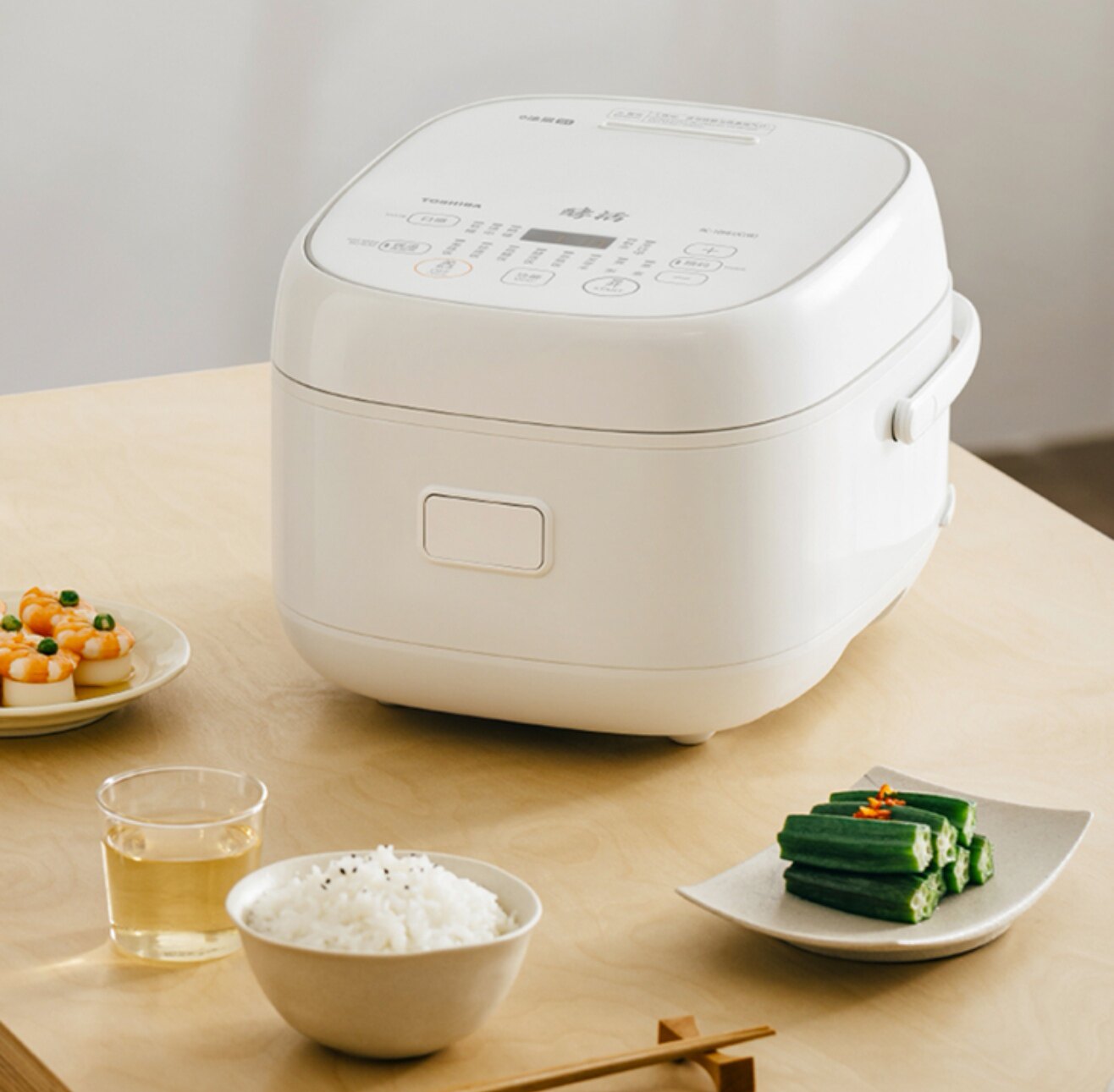 东芝饭甜甜0涂层电饭煲316L不锈钢内胆家用电饭锅 日本进口涂层 鲜米酵活饭IH加热 RC-10HLUC(W)高清大图