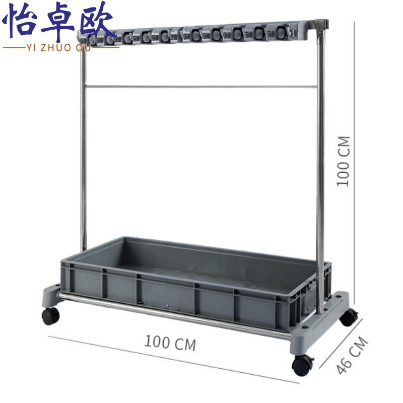 怡卓欧 不锈钢拖把架10挂12钩个