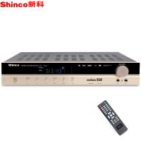 新科(Shinco)X-200A 升级版 家用5.1 300W功放机 大功率家庭影院数字蓝牙AV功放 金色