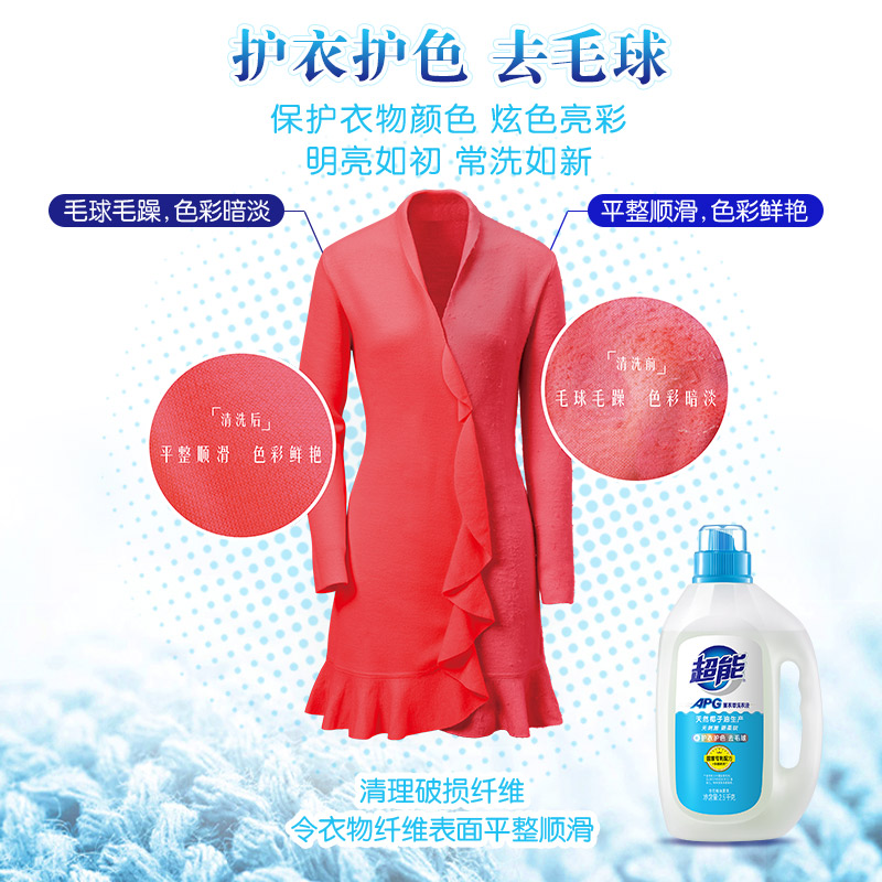 超能 APG薰衣草洗衣液(亚运吉祥物) 2.5kg*2高清大图