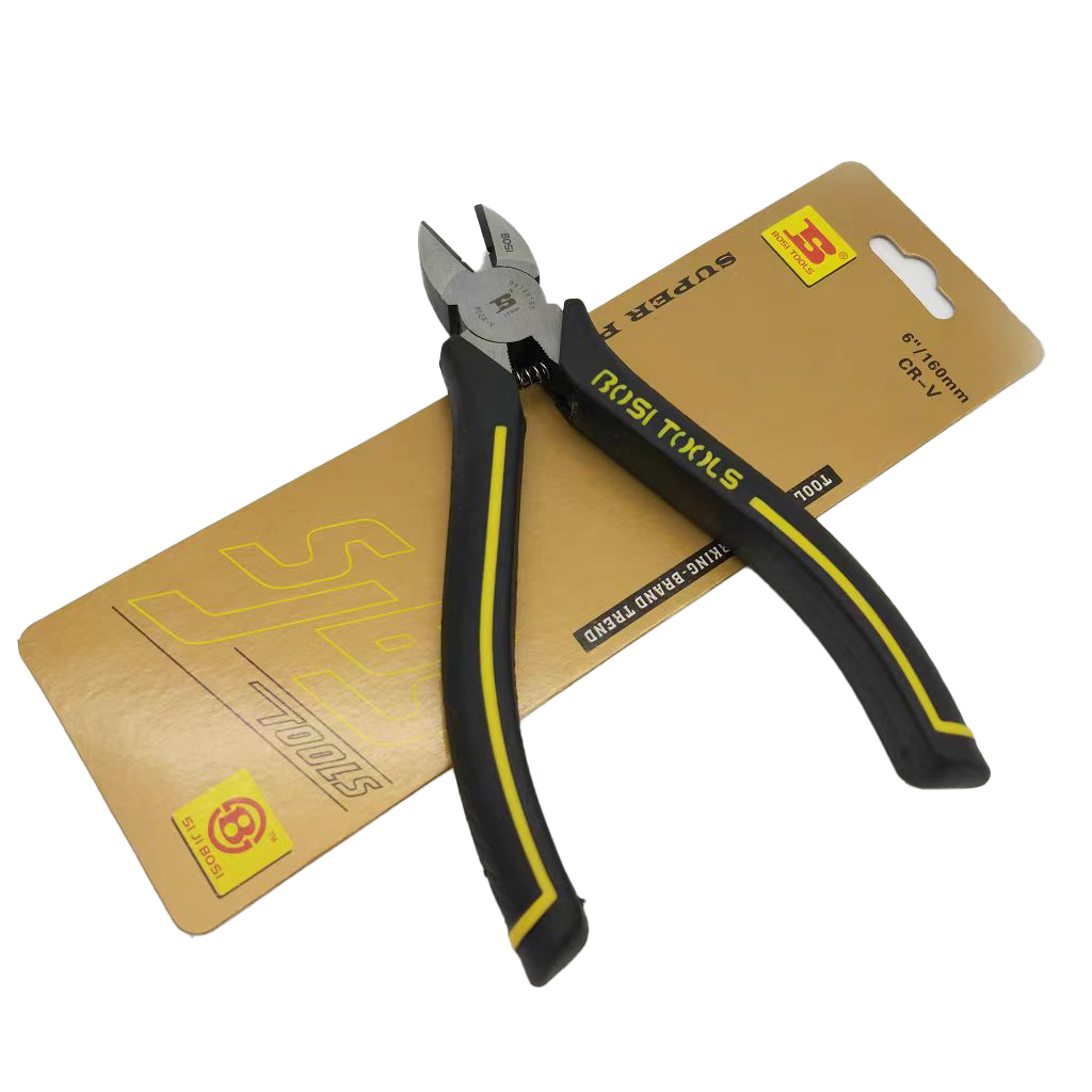 波斯(BOSI)斜嘴钳(6“/160mm BS199196)把高清大图