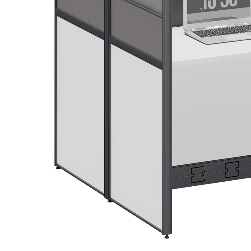 臻远ZYGW-105职员桌办公桌屏风工作卡位 对坐四人位高清大图