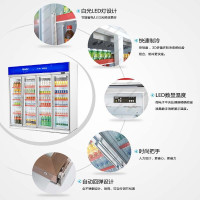 雅绅宝(Arsenbo)饮料展示柜冷藏立式冰柜商用冰箱饮品保鲜柜超市两门双门冷柜水果柜风冷无霜 豪华款2000L风冷无霜